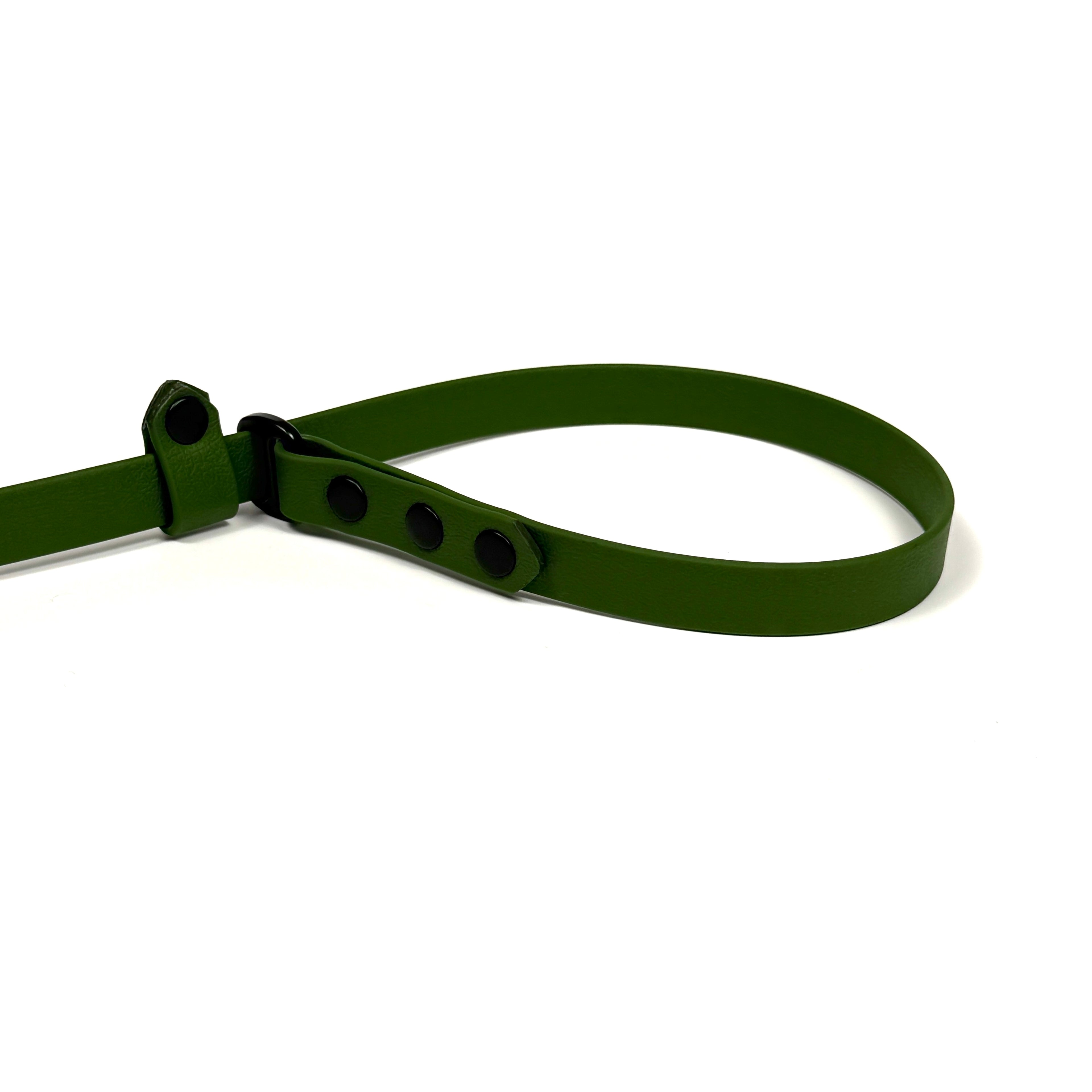 Waterproof Dog Slip Lead - Olive Green