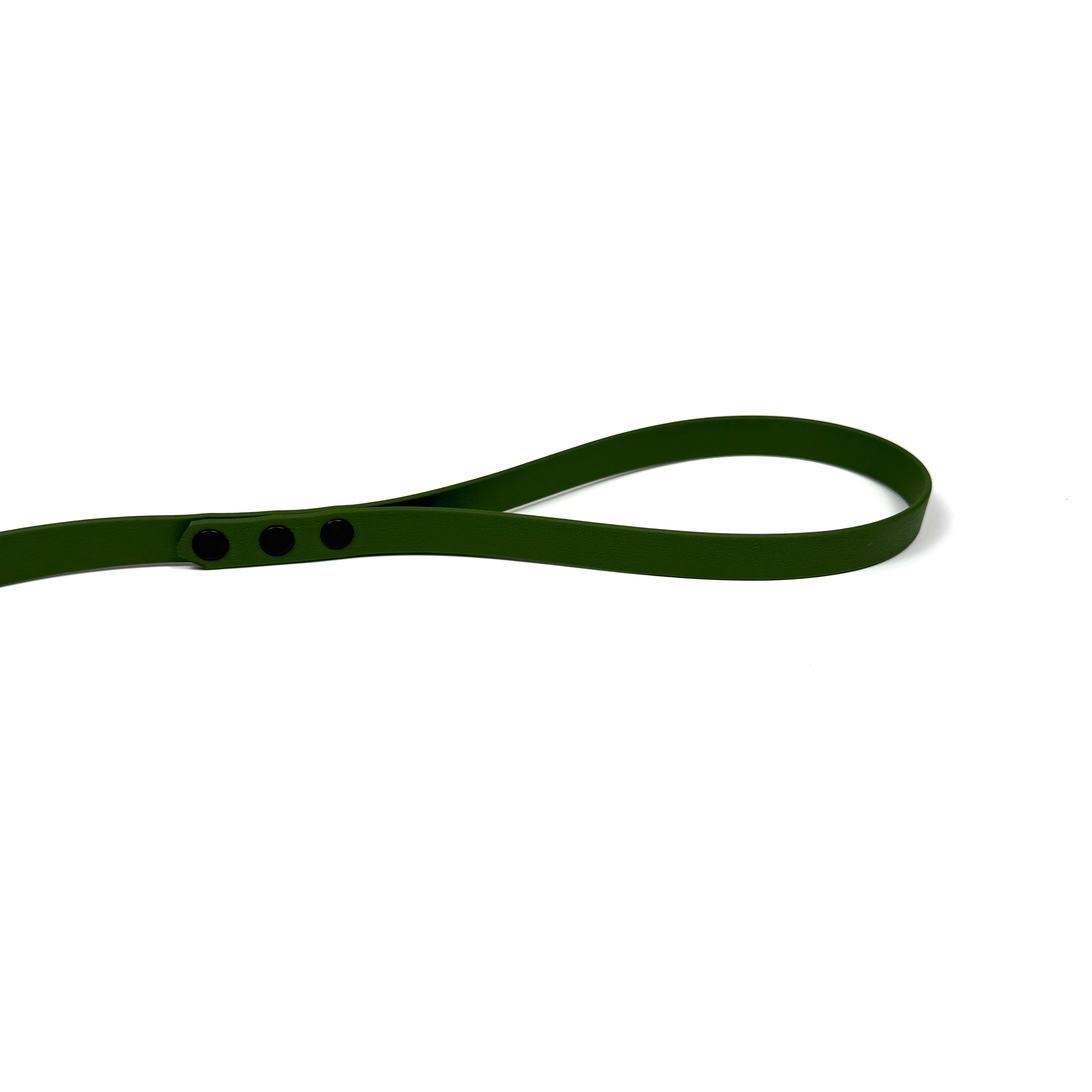 Waterproof Dog Slip Lead - Olive Green