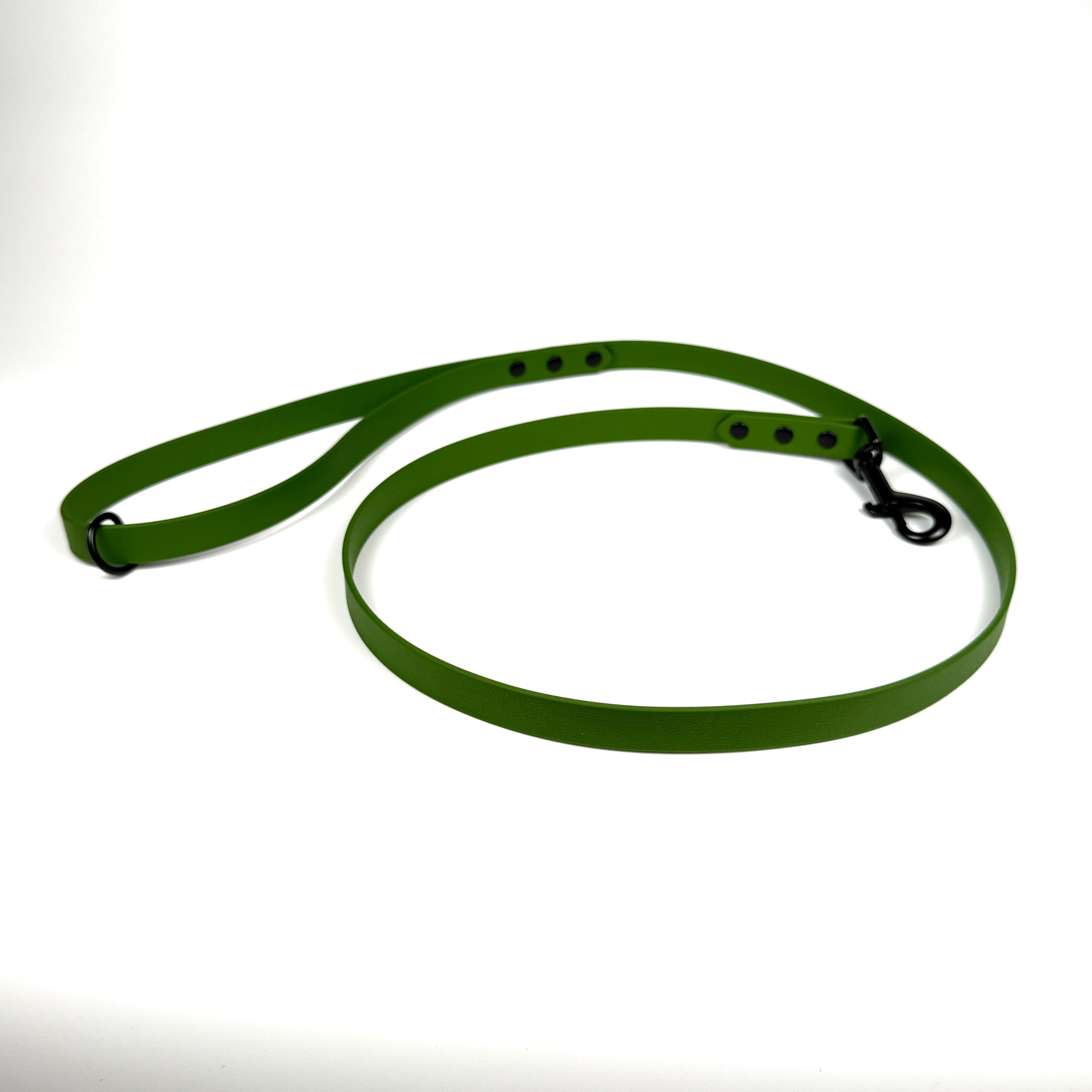 Waterproof Dog Lead - Olive Green
