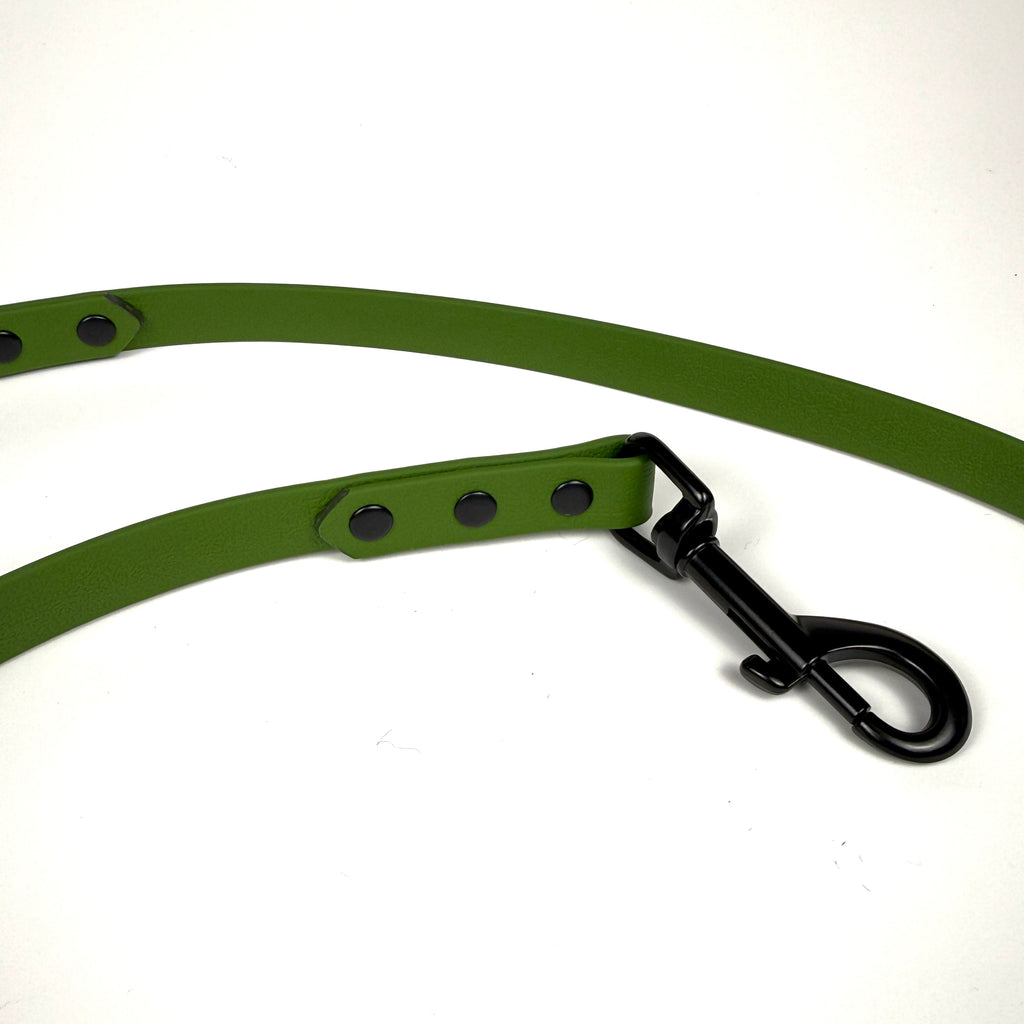 Waterproof Dog Lead - Olive Green