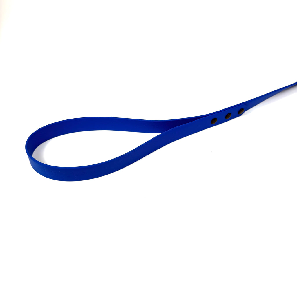 Waterproof Half Choke Dog Lead - Blue