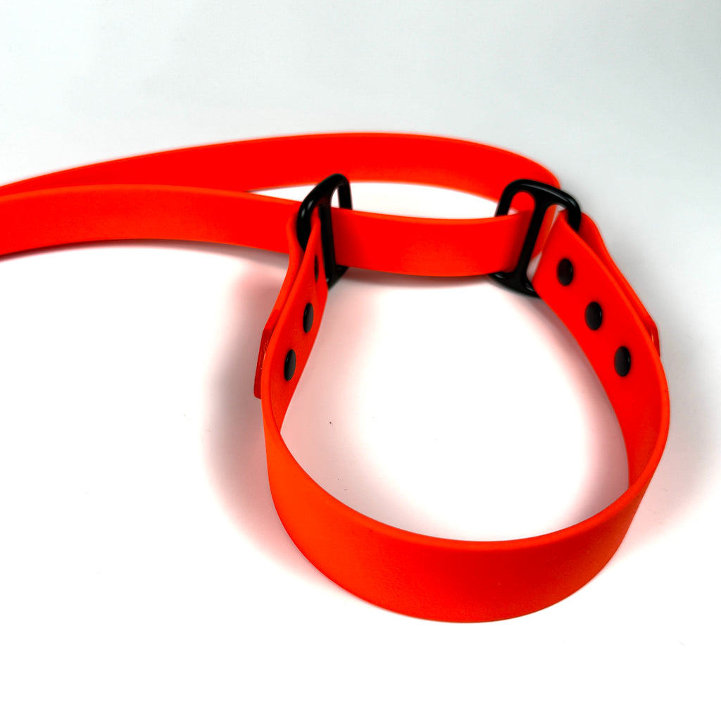 Waterproof Half Choke Dog Lead - Orange