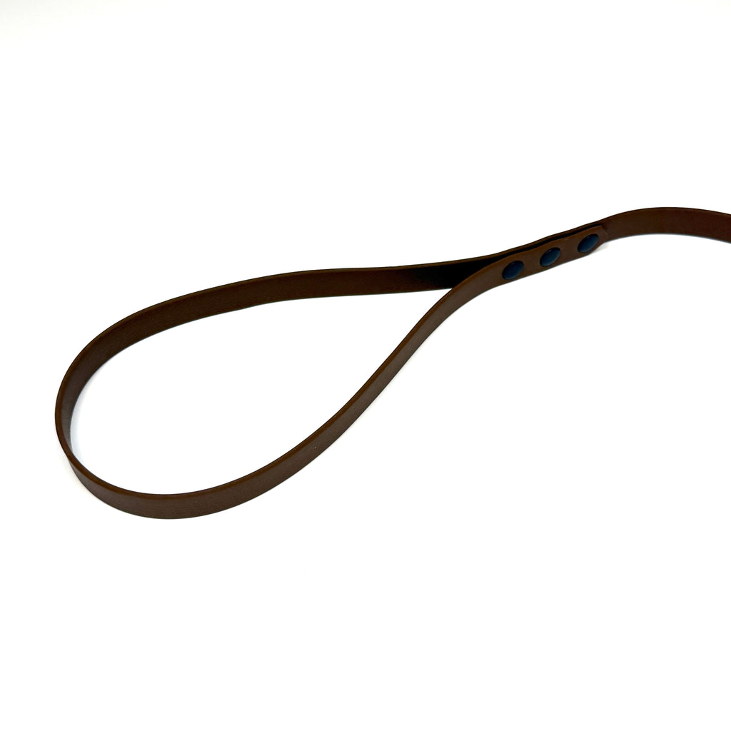 Waterproof Half Choke Dog Lead - Brown