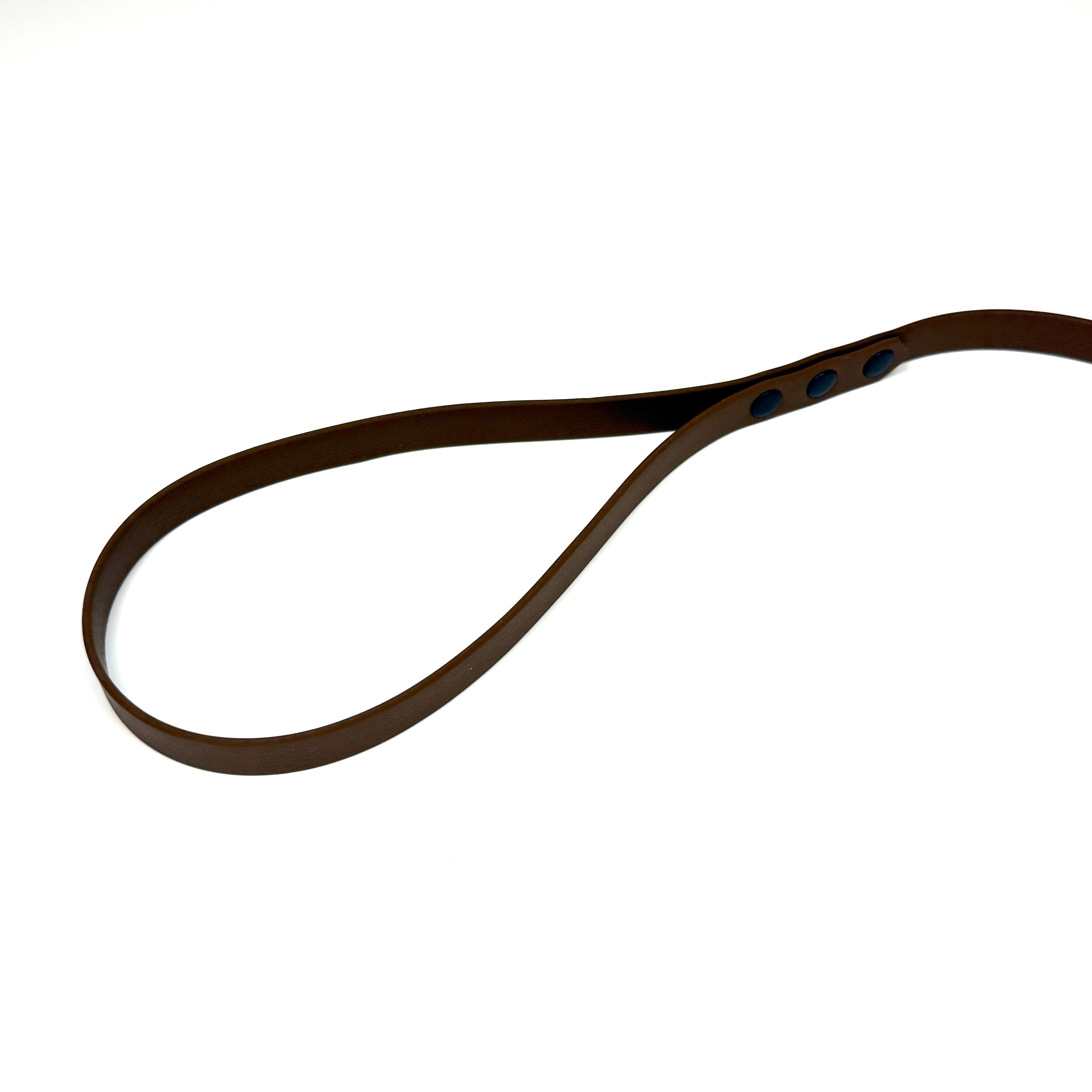 Waterproof Half Choke Dog Lead - Brown
