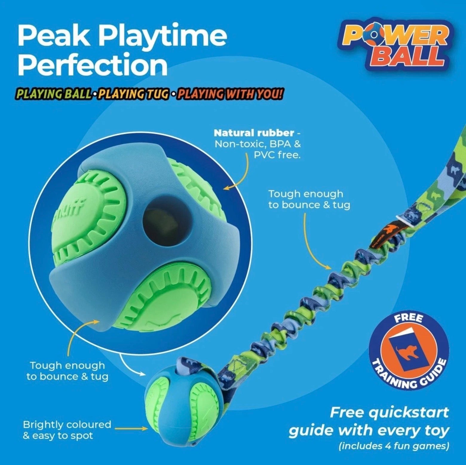 Tug E Nuff PowerBall Bungee Tug